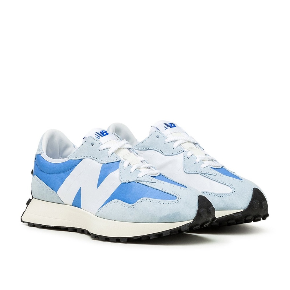 New Balance 327 Low Top Mens Lifestyle Shoes Light Blue White MS327LC1 NEW Sz 12 - Picture 3 of 8